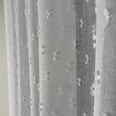 FERONA Sheer Curtains – Custom Linen-Look with Mini Pompoms